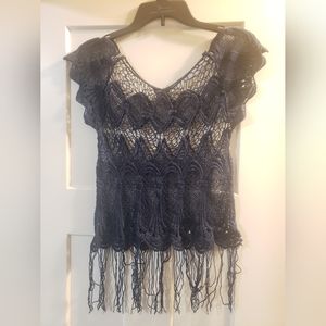 Rue 21 Crochet Top Size L